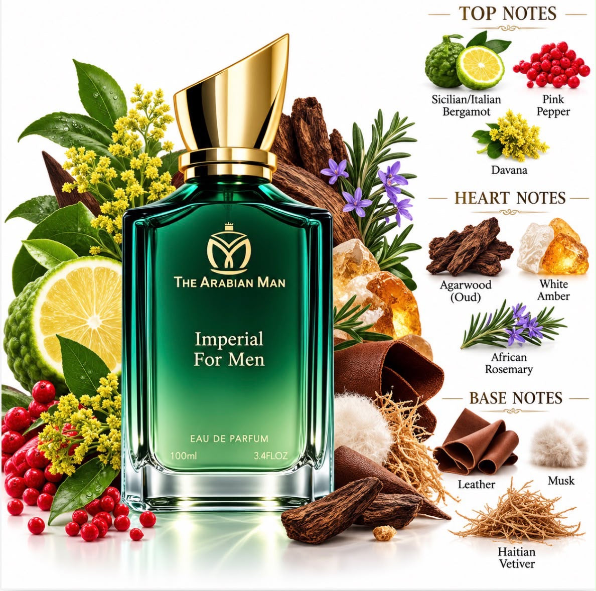 Imperial for Men by The Arabian Man Luxury Eau de Parfume 100ml