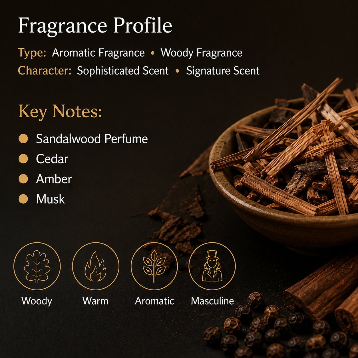 Desert Channel Woody Perfume for Men | The Arabian Man