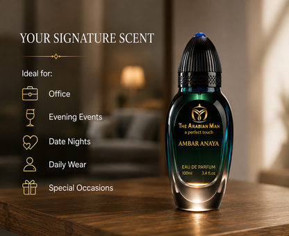 Ambar Anaya Eau de Parfume for Men | The Arabian Man 100ml