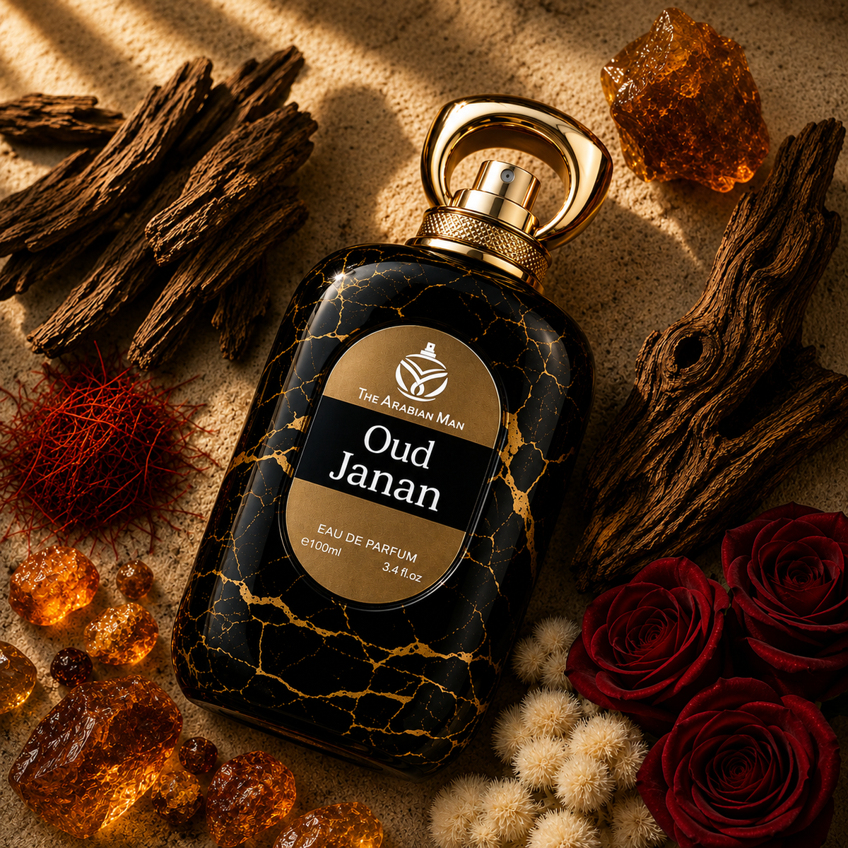 Oud Janan by The Arabian Man Luxury Eau de Parfume for Men | 100ml Arabic Oud Fragrance