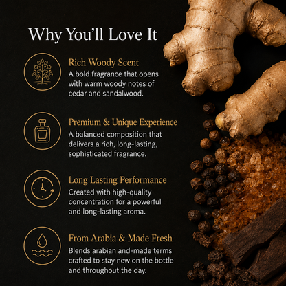 Desert Channel Woody Perfume for Men | The Arabian Man