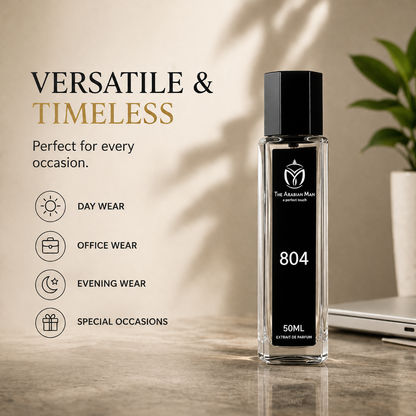 The Arabian Man 804 Oud & Amber Eau de Parfume for Men | 50ml Signature Scent