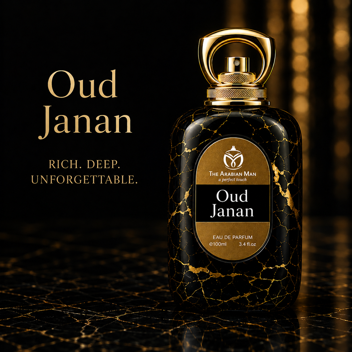Oud Janan by The Arabian Man Luxury Eau de Parfume for Men | 100ml Arabic Oud Fragrance