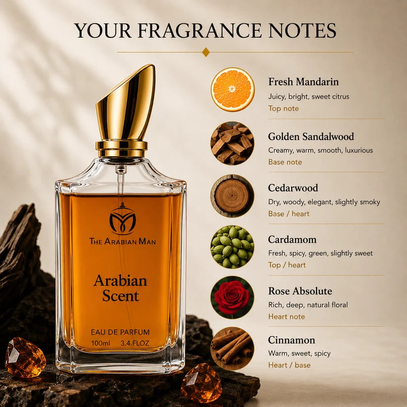 Arabian Scent for Men 100ml Eau de Parfume | The Arabian Man